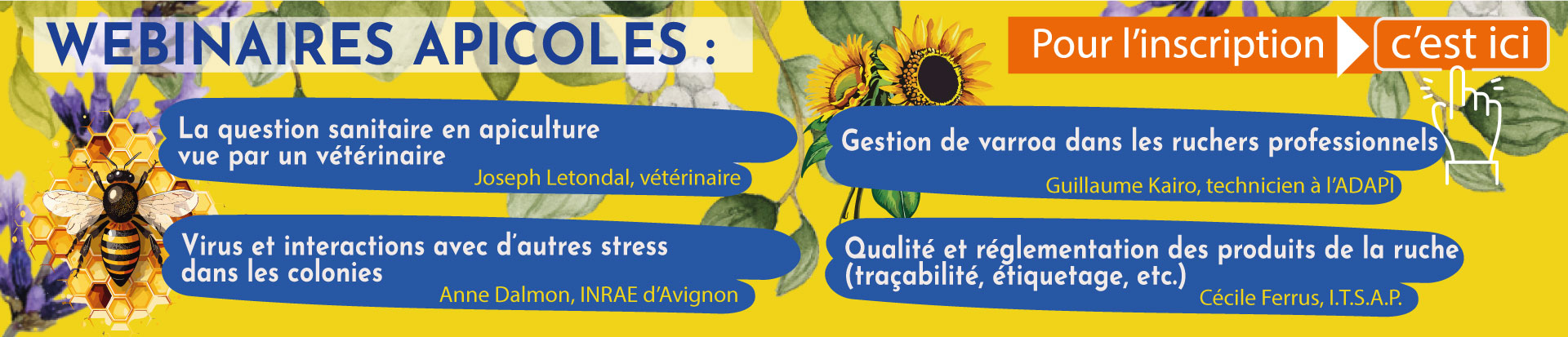 Webinaires apiculture